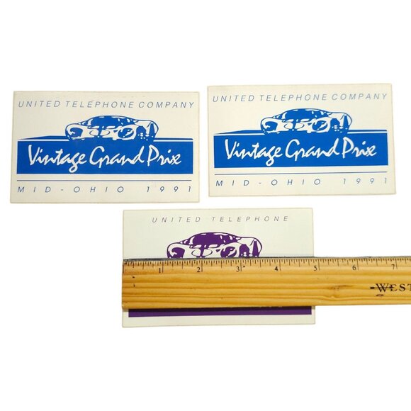 United Telephone Company Vintage Grand Prix Mid Ohio 1991-1992 Stickers Decals - Picture 4 of 10